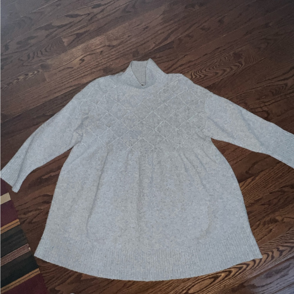 Free People Gray Sweater Dress